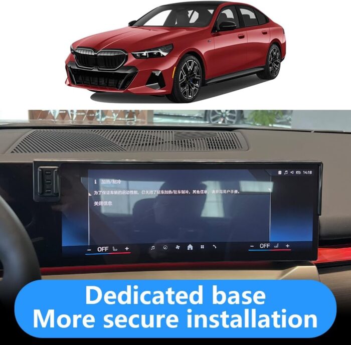 LUNQIN Car Phone Holder for BMW 5 Series 2024 2025 530i 540i 550e xDrive and BMW i5 2024 2025 M60 eDrive xDrive 40 Auto Interior Accessories Best Cell Phones Mount Cellphone Mobile Cradle Screen Stand - Image 4