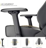 CYBEART | Imperial Edition - NEO Series Gaming/Office Chair | 4D Armrest, Magnetic Neck & Lumbar Pillow, Supreme PU Leather, Ergonomic, Recline & Tilt - Image 5