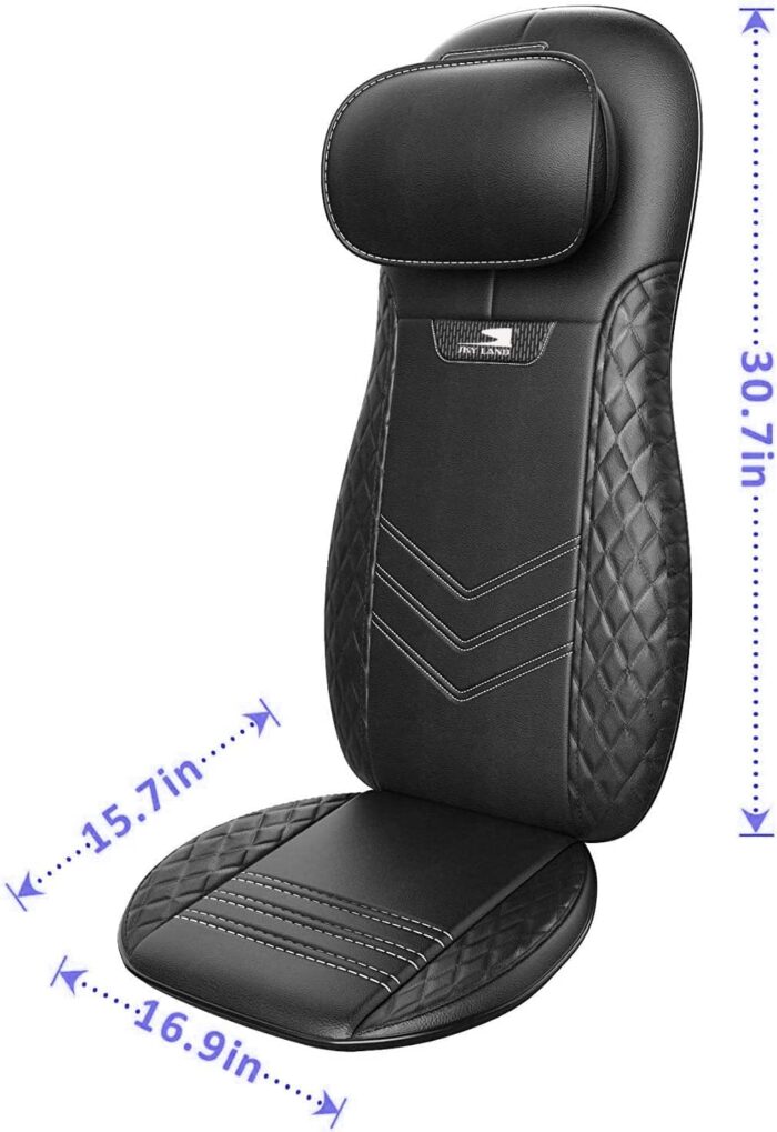 SKY LAND Neck & Back Massager with Heat, Full Back Kneading Shiatsu or Rolling Massage, Adjustable Intense Vibration Massage Seat Pad with Height Adjustment -EM-5227 - Image 7