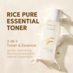THANKYOU FARMER Rice Pure Essential Toner 200ml - Korean Rice Milky Toner, K-Beauty Skincare, Niacinamide, Vegan - Image 2