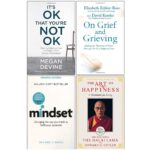 It's Ok That You're Not Ok, On Grief And Grieving, Mindset Carol Dweck, The Art of Happiness 10th Anniversary 4 Books Collection Set