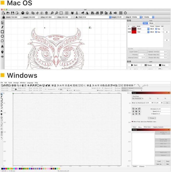Cloudray LightBurn Software License - Laser Engraving & Cutting G-Code Generator for Blu-ray/Diode/Windows & Mac- SVG/DPI Control, Image Tracing - Image 2
