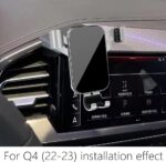 LUNQIN Car Phone Holder for Audi Q4 E-tron 2022 2023 2024 2025 and Audi Q4 Sportback E tron 2022-2025 Auto Interior Accessories Best Cell Phones Mount Cellphone Mobile Cradle Charging Navigation Stand - Image 2