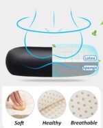 Ergonomic Office Chair, Adjustable Lumbar Support & Headrest & 35° Recline Executive Chair, Breathable Comfortable Swivel Mesh Gaming Chair for Home, Office and Study (White) - Image 8