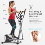 Sunny Health & Fitness Magnetic Elliptical Machine, Total Body Cross Trainer with LCD Monitor and Pulse Rate Grips, Cardio Exercise Equipment For Home, SF-E905 - Image 5