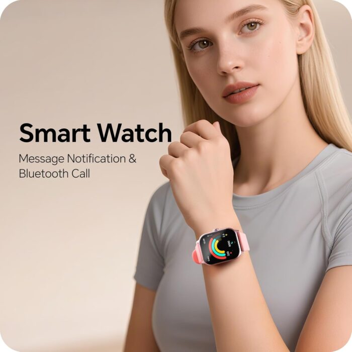 Smart Watch for Women Men,Baytion Fitness Tracker Watch for Android Phones iPhone Compatible,IP67 Waterproof 1.85” HD Smart Watches with Blood Pressure, Heart Rate Monitor,100+ Sport Modes(Pink) - Image 7