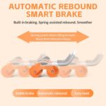 Automatic Rebound Ab Abdominal Exercise Roller Wheel - Core Strength Trainer, Ab Workout Equipment, Gym Home Fitness Equipment, Mute Roller, Dual Wheel Design, with Knee Mat for Abs, Core Workouts - Image 2