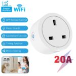 UanTii Tuya Wifi Smart Plug 20A Wireless Socket Mini Wifi Outlet Timing Schedule Function Smart Life App Remote Control Works with Amazon Alexa Google Home Siri Samsung Smart Things (4)