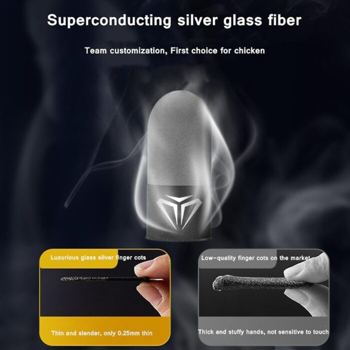 4 Pieces Finger Sleeves Trigger for Gaming,Small Finger Gloves Anti-sweat Gaming Accessories - Image 4