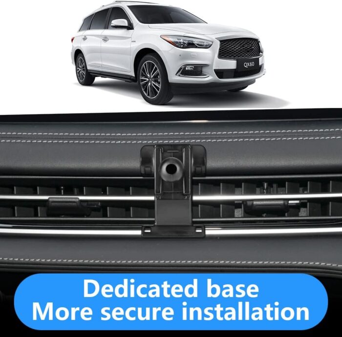LUNQIN Car Phone Holder for Infiniti QX60 2022 2023 2024 2025 SUV Auto Interior Accessories Best Cell Phones Mount Cellphone Mobile Cradle Charging Navigation Bracket Air Vent Screen Stand Accessory - Image 3