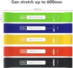 TechStone Resistance Bands Set for Men and Women, Pack of 5 Different Resistance Levels Elastic Band for Home Gym Long Exercise Workout – Great Fitness Equipment for Training, Yoga – Free Carrying Bag - Image 3
