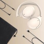 Active Noise Cancelling Headphones, Wireless Headphones, Bluetooth Headphones v5.3, CVC 8.0 Mic, 55H PlayTime, Over 28dB Noise Cancel, Hi-Fi Audio Sound Earphone, USB-C Charging, Protein Skin Ear Cups - Image 7