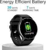 Smartwatch with Answer/Make Calls - 1.28" Smart Watch for Men Women, Ultra-thin Design, Fitness Tracker, activity tracker, Compatible with Android & iOS (Black) - Image 7