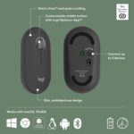 Logitech Pebble Keys 2 K380s, Multi-Device Bluetooth Wireless Keyboard with Customisable Shortcuts, Slim and Portable, Easy-Switch for Windows, macOS, iPadOS, Android, Chrome OS, ARA Layout - Graphite - Image 4
