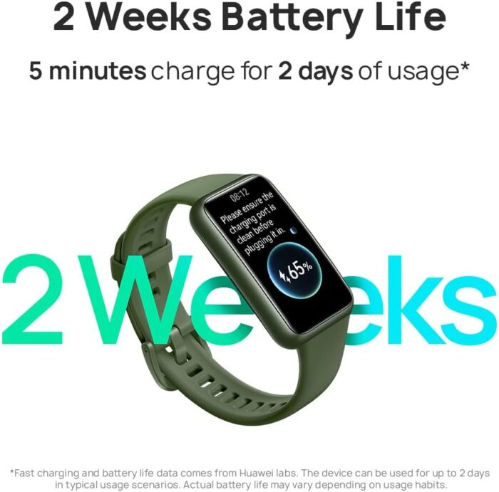 HUAWEI Band 7 Smartwatch Health and Fitness Tracker, Slim bezel-less screen, 2-week battery life, SpO2 Blood Oxygen & Heart Rate monitor, Sleep Tracking, 96 Workout Modes, Graphite Black - Image 5