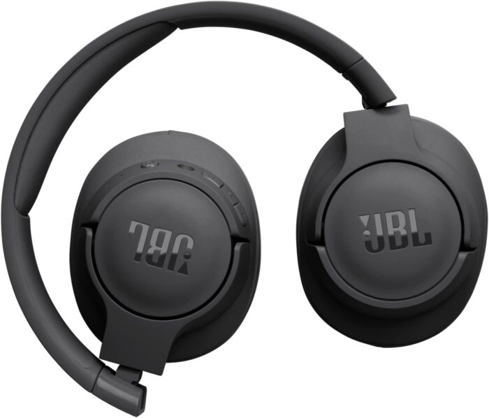 JBL Tune 720BT Wireless Over-Ear Headphones, Pure Bass Sound, Bluetooth 5.3, 76H Battery, Hands-Free Call, Multi-Point Connection, Foldable, Detachable Audio Cable - Black, JBLT720BTBLK - Image 7