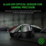 Razer DeathAdder Essential Gaming Mouse: 6400 DPI Optical Sensor, 5 Programmable Buttons, Mechanical Switches, Rubber Side Grips - Image 2