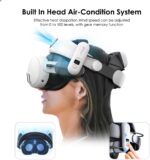 BOBOVR S3 Pro Super Strap VR Accessories Compatible with Meta Quest 3, 2 IN 1Headstrap and Head air Conditioning, 10000mah Hot-Swappable Battery Pack Fit For Oculus Quest3 - Image 2