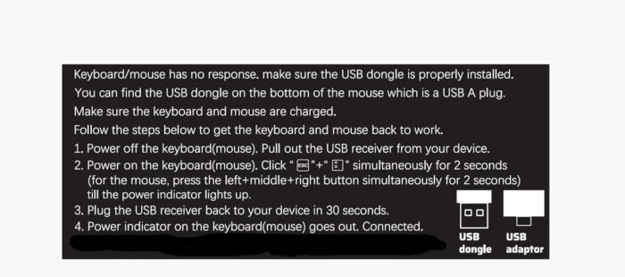 CREATMOR Wireless Keyboard Mouse Combo, Stylish Slim Rechargeable Keyboard and Mice 2.4G 109 Keys Full-Size Quiet Rechargeable Keyboard Mouse Set for Windows Computer Laptop BLACK - Image 9