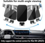 LUNQIN Car Phone Holder Center Console Organizer Tray for Kia K4 2025 2026 Auto Interior Accessories Best Cell Phones Mount Mobile Cellphone Stand Dashboard Screen Storage Accessory - Image 5
