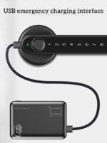 KASTWAVE Fingerprint Door Lock keyless Entry Door Lock with USB Charging and keypad biometric Door Lock Smart Door Handle Lock Suitable for bedrooms Offices and Other Private Spaces(Black) - Image 7