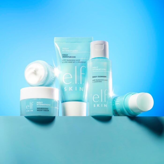 e.l.f. SKIN Jet Set Hydration Kit, Travel Friendly Hydrating Skincare Set, Face Cleanser, Balm, Moisturiser, Eye Cream and Night Cream, Vegan and Cruelty-Free - Image 2