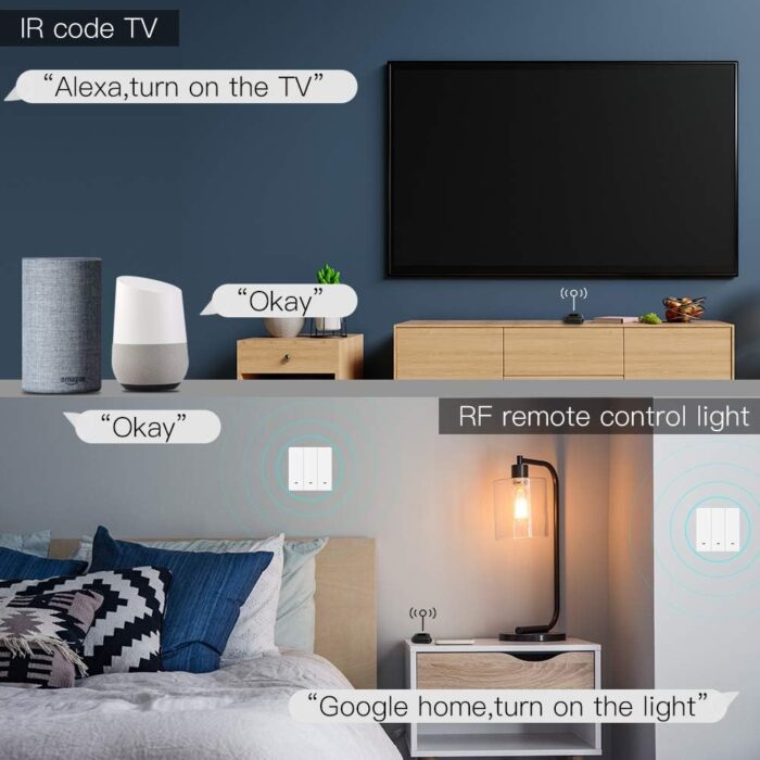 MOES WiFi RF IR Smart Home Universal Remote Controller for TV, Air Conditioning, Appliances, and More, Compatible with Tuya/Smart Life App and Voice Control via Alexa and Google Home - Image 4