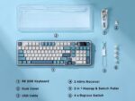 RK ROYAL KLUDGE S98 Mechanical Keyboard with Smart Display and Knob, Top Mount 96% BT/2.4G/USB-C Wireless Mechanical Keyboard, Hot Swapping, Software Support - Image 9