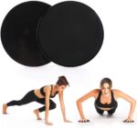 Kingmall Fitness Exercise Core Sliders, Slider for Fitness Double Sided Gilder Strength Slides Discs Work Smoothly on Any Surface Perfect for Stretch Strength Abdominal Core Exercise (Set of 2)