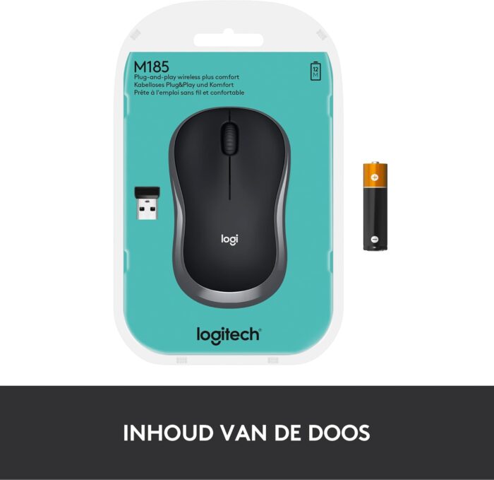 Logitech 910-002235 Logitech M185 Wireless Mouse, Swift Gray () - Image 11