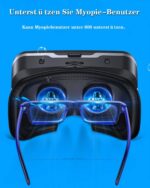 Azonee VR Glasses VR Headset Virtual Reality Glasses 3D with Bluetooth Remote Control Experience Games for Mobile Phone for Android/iOS 5.5-7.2 Inch Mobile Phones Children Adults Gift - Image 7