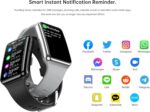 Smarties AE Smart Watch for Girls Boys Kids Teens Men Women with Blood Pressure Monitor Fitness Tracker Call and Message Notification (Silver) - Image 3
