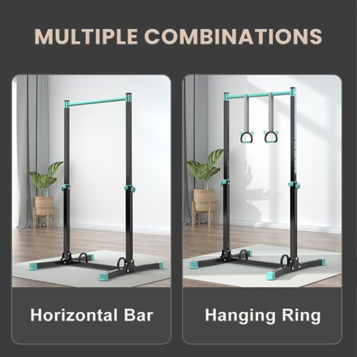 UimoKi Multifunctional Pull Up Bar Chin Up Bar Dip Station for Home Gym Strength Training Adjustable Pullup Fitness Equipment Exercise Rack - Image 5