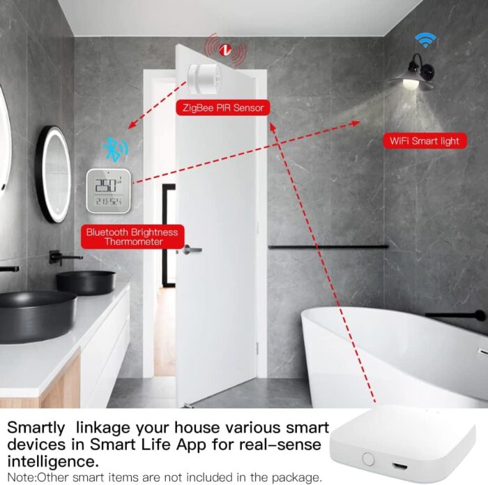 MOES Tuya Smart WiFi USB Gateway, Low Energy 5.0 Bluetooth+ZigBee 3.0 Wireless Hub, Smart Life APP Control Smart Home Wireless Bridge Control Compatible with Alexa Google Home - Image 6