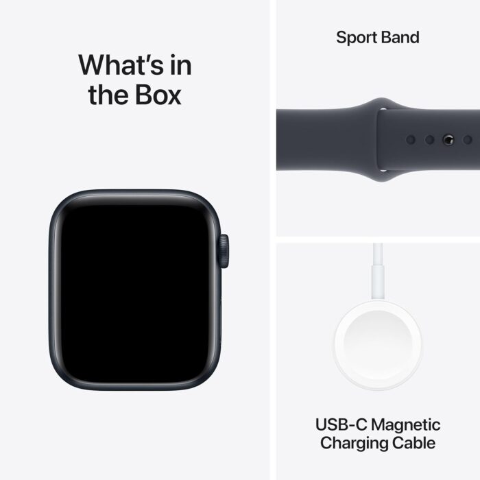 Apple Watch SE (2nd Gen) GPS 44mm Smartwatch with Midnight Aluminium Case with Midnight Sport Band - M/L. Fitness and Sleep Trackers, Crash Detection, Heart Rate Monitor, Retina Display - Image 6