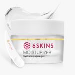6SKINS® Aqua Gel Face Moisturizer with Niacinamide and Ceramides, Ultra Light Daily Moisturizer Face Cream - K Beauty Skincare for Plumping & Glowing Skin, For All Skin Types Non-Greasy 50ml / 1.7 oz
