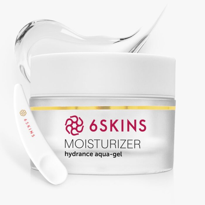 6SKINS® Aqua Gel Face Moisturizer with Niacinamide and Ceramides, Ultra Light Daily Moisturizer Face Cream – K Beauty Skincare for Plumping & Glowing Skin, For All Skin Types Non-Greasy 50ml / 1.7 oz