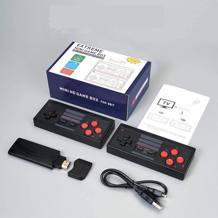 Sadhwanis Plug & Play Video Game Set For Tv Gaming Console 2 Player Extreme Mini Game Box For Kids 8 Bit Video Game With Classic Inbuilt Game Super Mario Contra (Limited Edition), Black