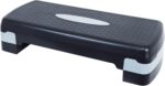 SOOFAM Adjustable Workout Aerobic Stepper Step Platform Trainer，Aerobic Exercise Step Platform with 2 Risers，Height-Adjustable 4"-6"，Fitness Equipment for Home Gym Exercise Fitness Workout