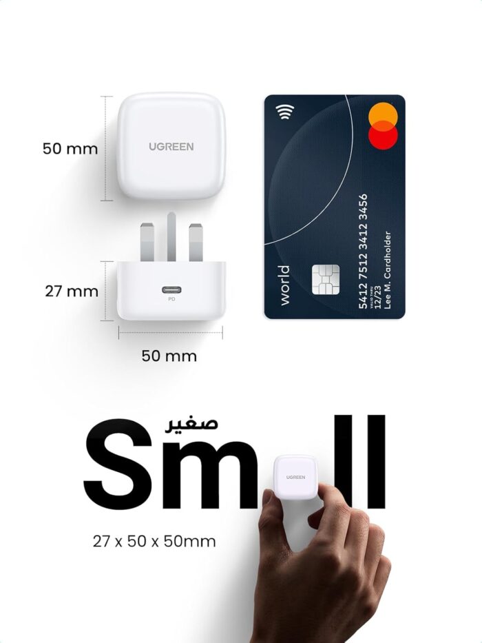 UGREEN iPhone 16 USB C Charger PD 20W Fast Type C Mobile Charger Adapter Plug Type C Universal Travel Adapter Compatible for iPhone 16 SE/16 Pro/16 Plus /16 Pro Max, 15/14 Series and More - Image 7