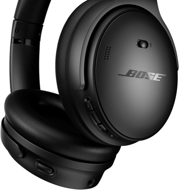 Bose Quiet Comfort Wireless Noise Cancelling Headphones, Bluetooth Over Ear Headphones with Up To 24 Hours of Battery Life, Black 2023 - Image 5
