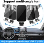 LUNQIN Car Phone Holder for Honda CRV CR-V 2023 2024 2025 and Honda CR-V Hybrid 2023 2024 2025 Auto Interior Accessories Best Cell Phones Mount Cellphone Mobile Cradle Charging Navigation Vent Bracket - Image 4