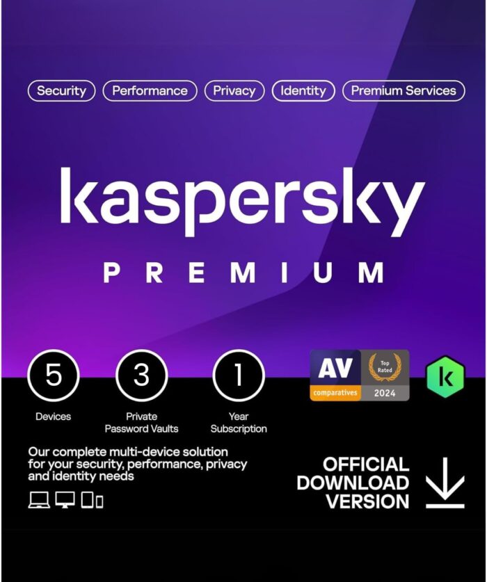 Kaspersky Premium + Customer Support 5 Device 1 Year Box w/o CD - Image 2
