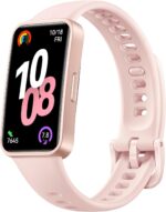 HUAWEI Band 10 Smart Watch, Metallic Design and Comfortable Wearing, Pro-level Sleep Analysis, Emotional Health Aid, 100 Workout Modes, Robust Battery Life, IOS and Android, Pink