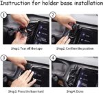 LUNQIN Car Phone Holder for Volvo XC90 2016 2017 2018 2019 2020 2021 2022 2023 2024 2025 and XC-90 Hybrid 2016-2025 Auto Interior Accessories Best Cell Phones Mount Cellphone Mobile Charging Cradle - Image 4