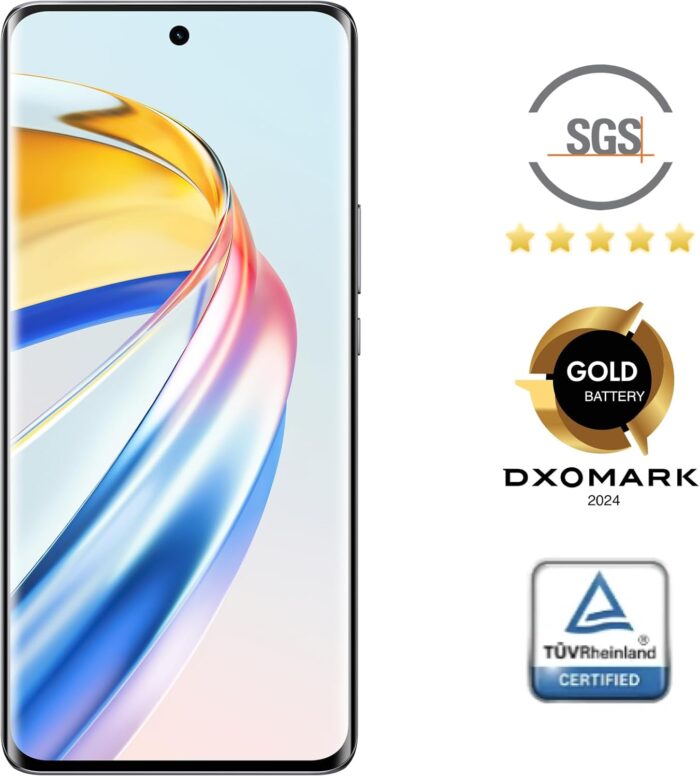 HONOR Magic6 Lite, Sim-Free Mobile Phones, 5G Smartphone, 8GB+256GB, 6,78” Anti-Drop 120Hz Display, 108MP Triple Rear Camera, 5300mAh Battery, Dual SIM, Android 13, Midnight Black - Image 2