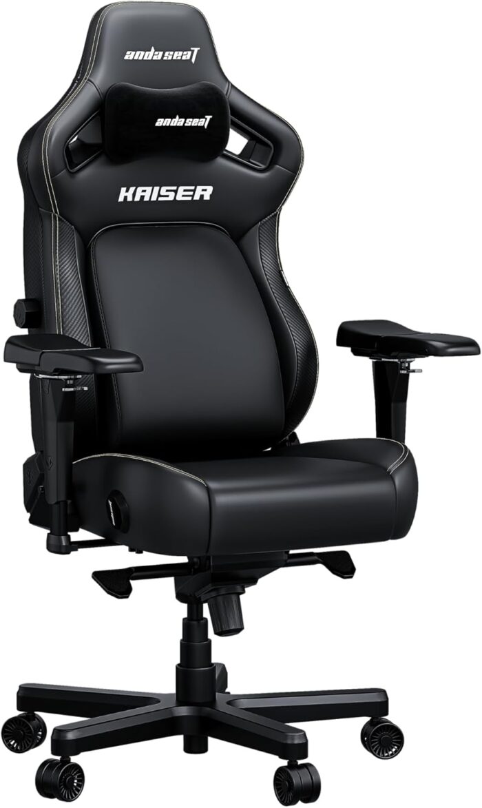 Anda Seat Kaiser 4 XL Gaming Chair – Elegant black PVC