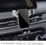 LUNQIN Car Phone Holder for Infiniti QX60 2022 2023 2024 2025 SUV Auto Interior Accessories Best Cell Phones Mount Cellphone Mobile Cradle Charging Navigation Bracket Air Vent Screen Stand Accessory - Image 2