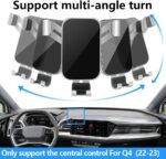 LUNQIN Car Phone Holder for Audi Q4 E-tron 2022 2023 2024 2025 and Audi Q4 Sportback E tron 2022-2025 Auto Interior Accessories Best Cell Phones Mount Cellphone Mobile Cradle Charging Navigation Stand - Image 4