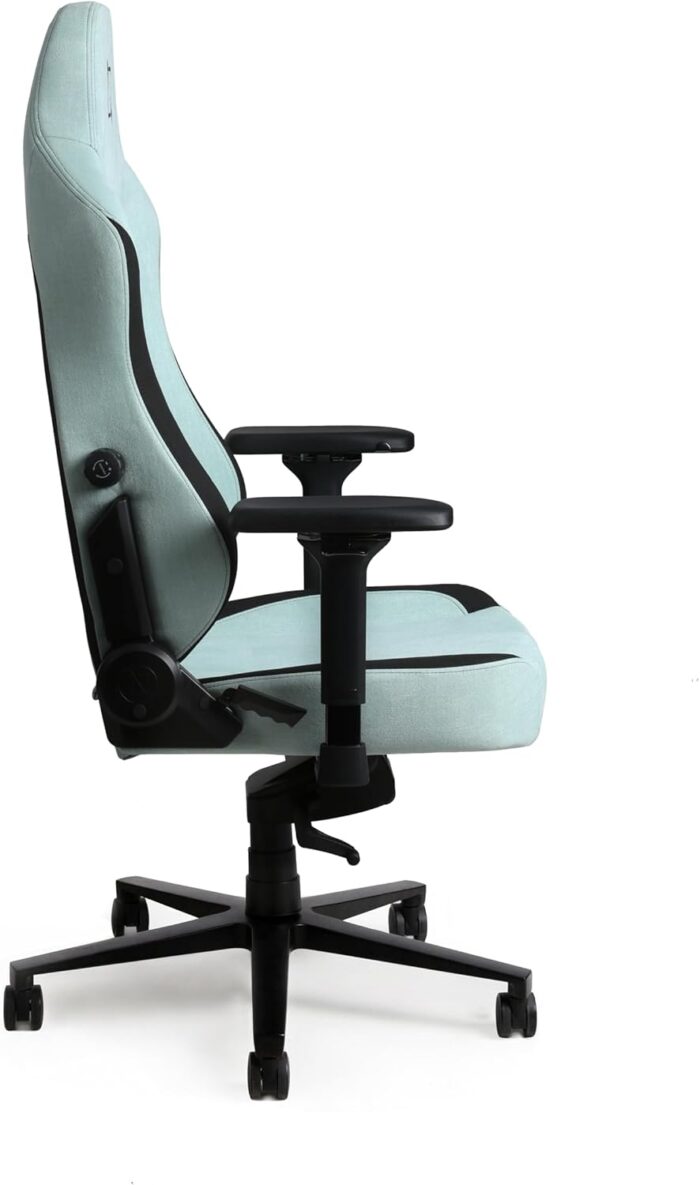 APEX SoftFabric Chair, Premium Ergonomic Gaming Chair with Memory Foam Pillows, Magnetic Headrest & Integrated Lumbar Support By NAVO (SOFT FABRIC - M, MINT GREEN) - Image 7